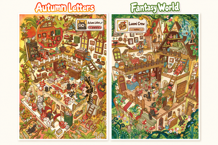 Autumn Letters & Fantasy World