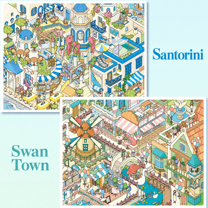 Swan Town & Santorini