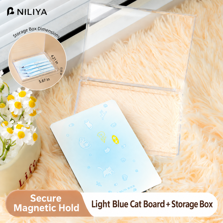 Light Blue Cat + Storage Box