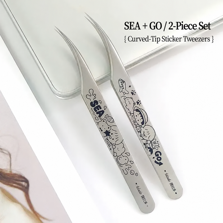 Telado SEA & GO Curved-Tip Sticker Tweezers