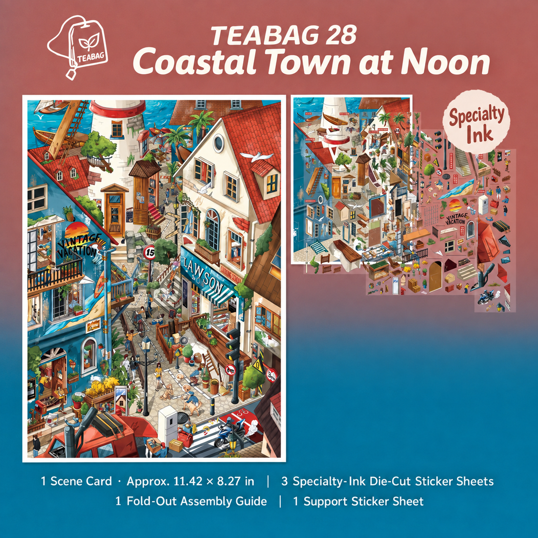 Coastal Town at Noon