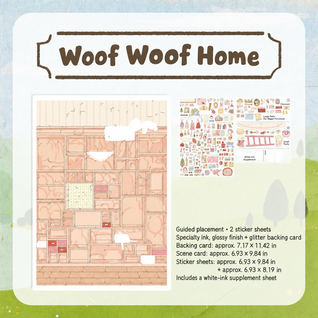 Woof Woof Home — Specialty Ink / Glossy / Guided Placement