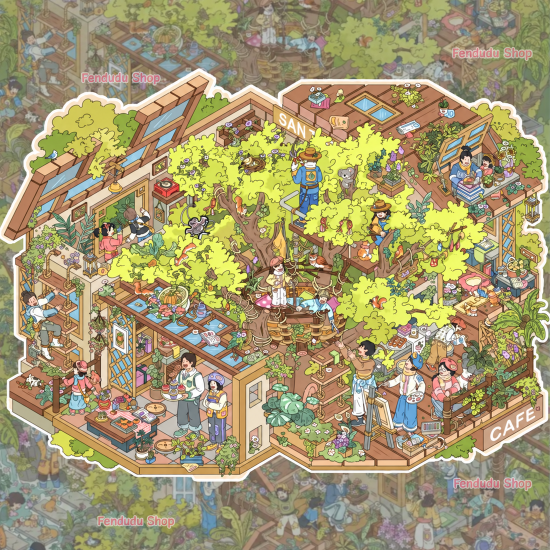 Forest Treehouse — Upper Section