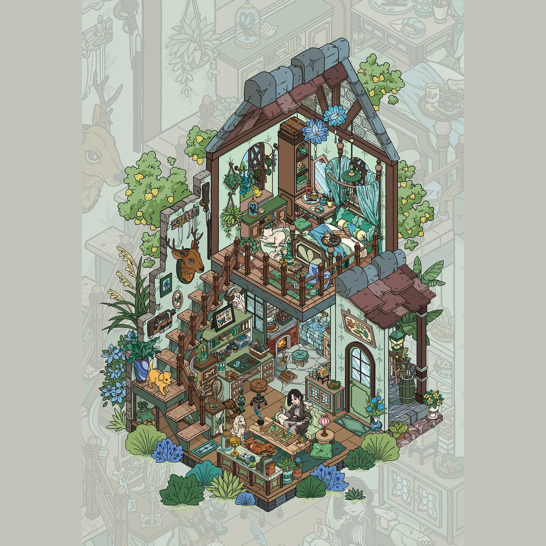 Forest Hunter's Cabin