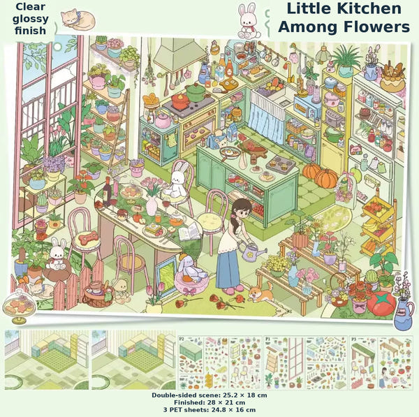 Little Kitchen Among Flowers
