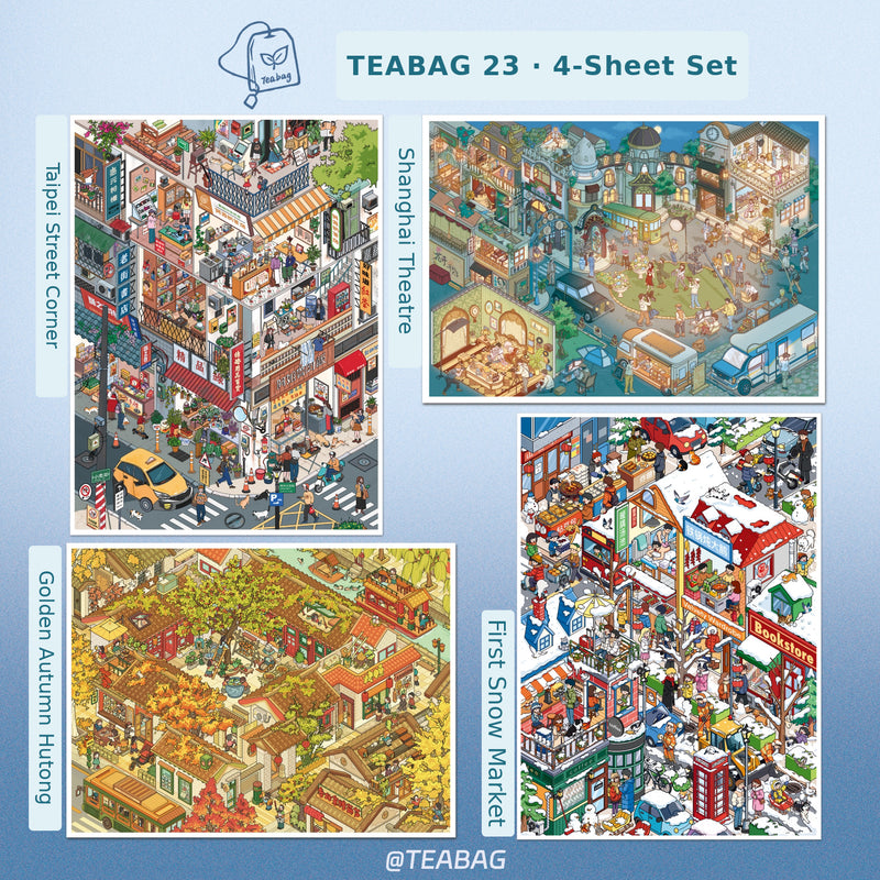 City Streets — Scene Sticker Collection