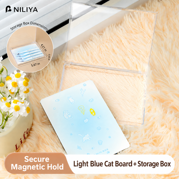 Light Blue Cat + Storage Box