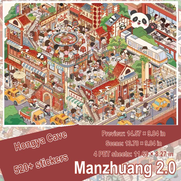 Chongqing Hongya Cave — 520+ Stickers