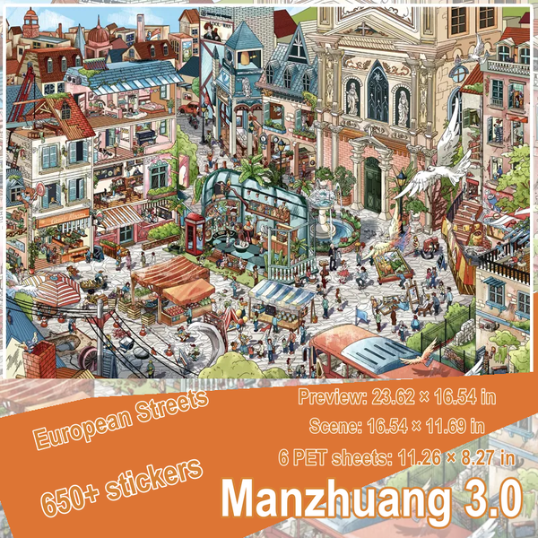 European Street Scene — 650+ Stickers