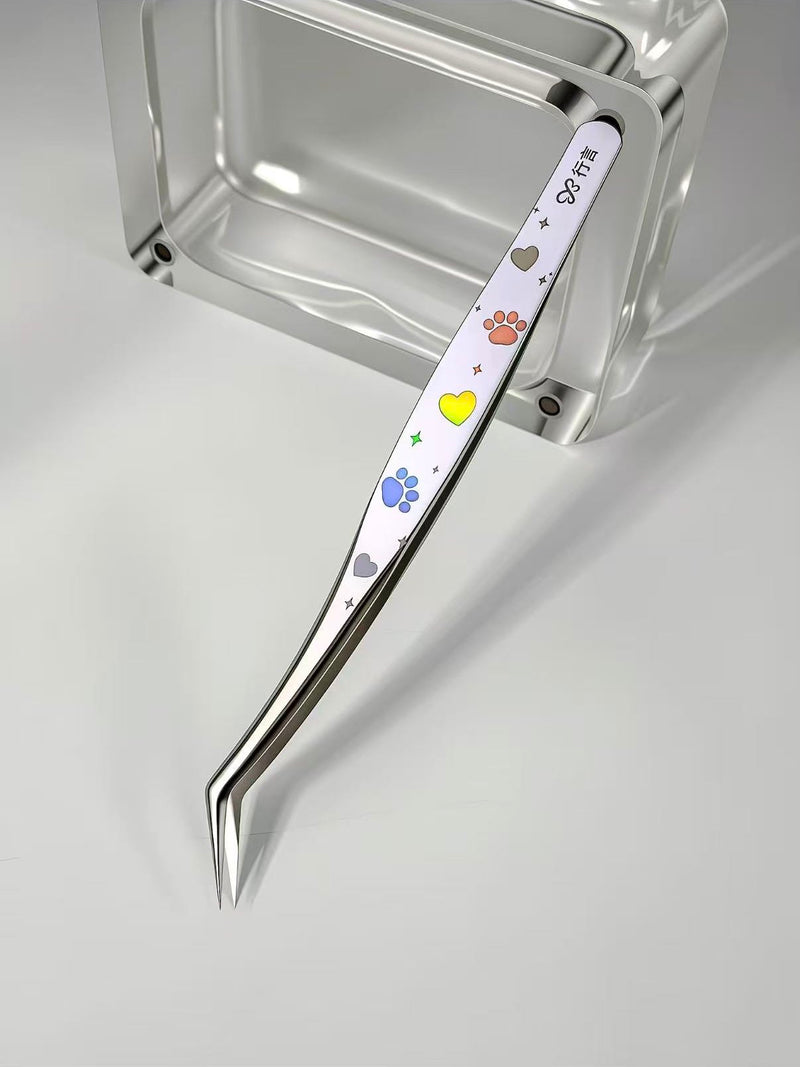 Rainbow Hearts & Paws Sticker Tweezers