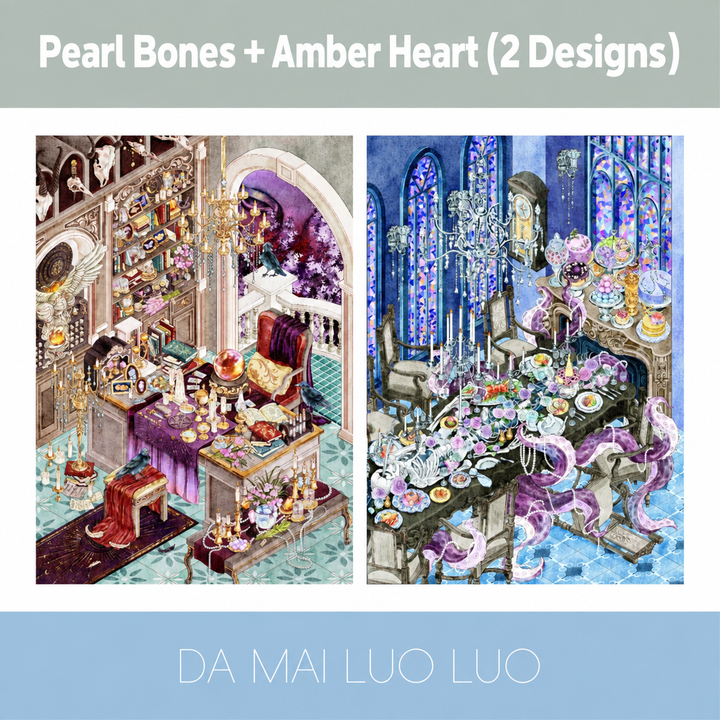 Pearl Bones & Amber Heart