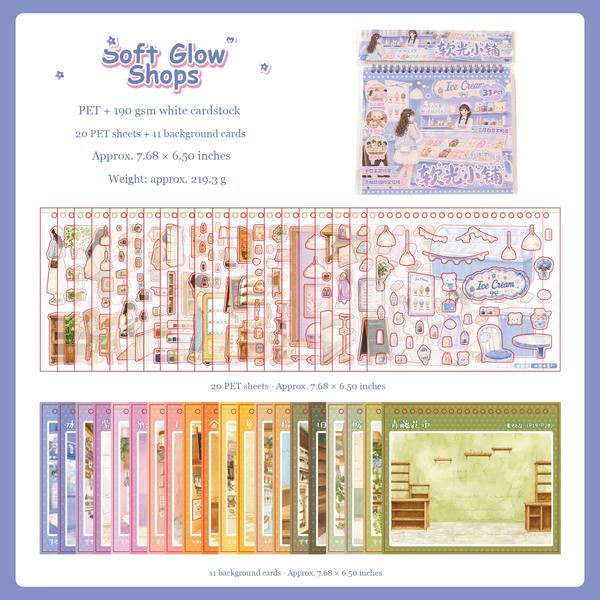 Soft Glow Shops — 31 Sheets