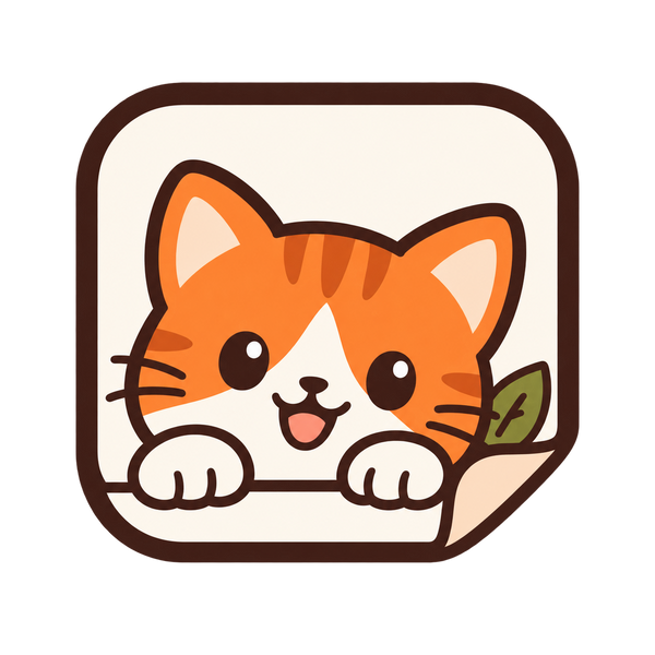 Uni Sticker Scene cat sticker logo