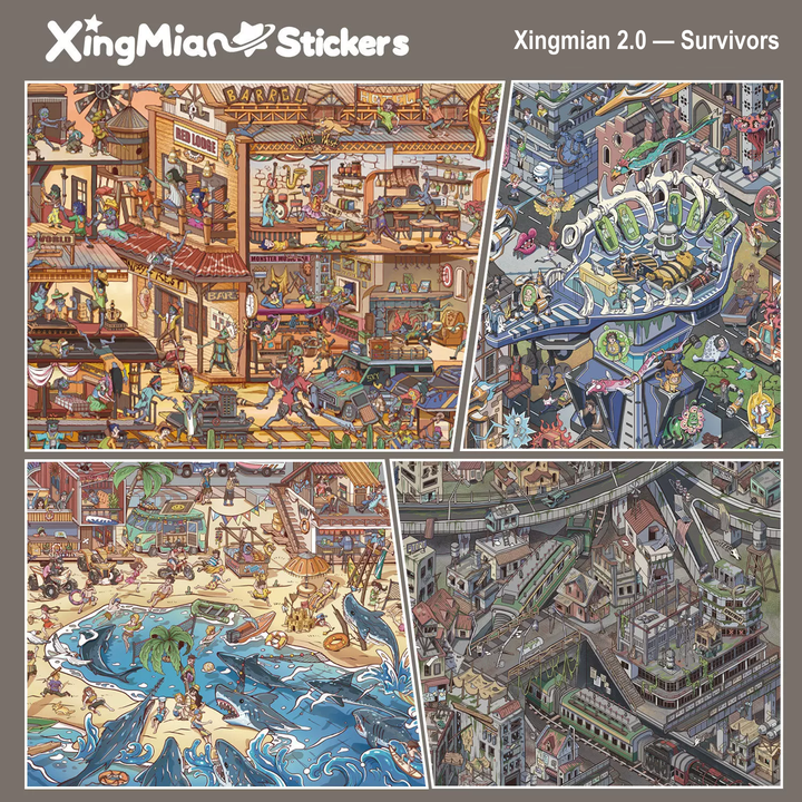 Xingmian 2.0 Survivors Scene Stickers