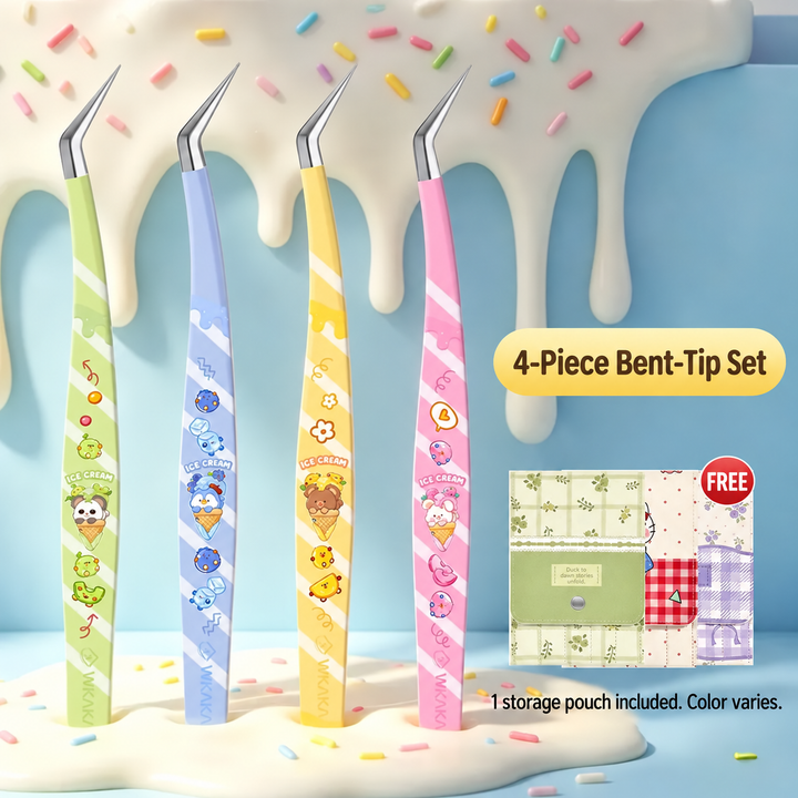 WKAKA Ice Cream Precision Sticker Tweezers