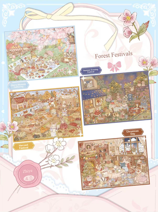Zhiye 4.0 — Forest Festivals Scene Stickers